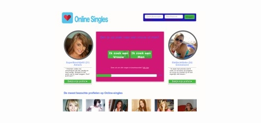 Online-Singles.nl website voorbeeld