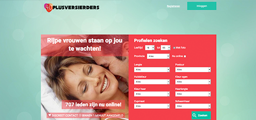 40plusversierders.nl Voorbeeld website