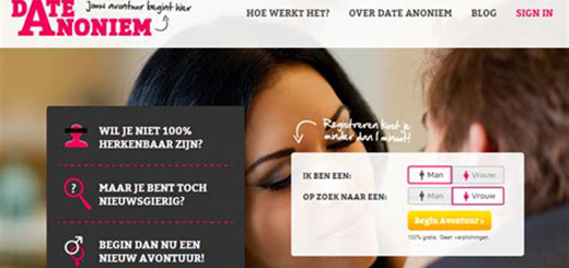 Dateanoniem.nl Voorbeeld website