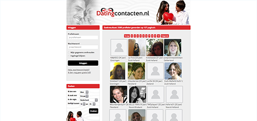 Datingcontacten.nl Voorbeeld website