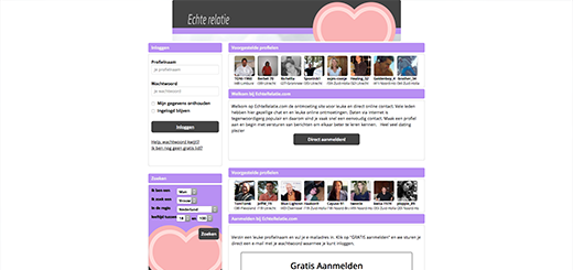 Echterelatie.com screenshot