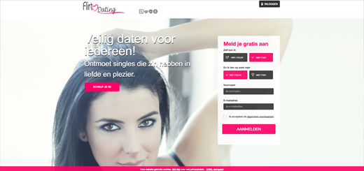 Flirt-dating.nl Voorbeeld website