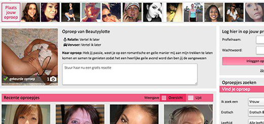 Flirtkrant.nl Voorbeeld website