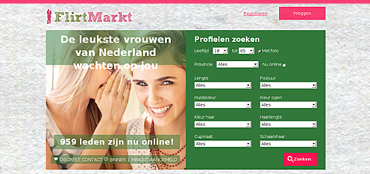 Flirtmarkt.nl Voorbeeld website