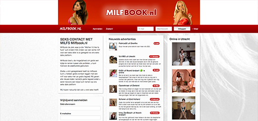 Milfbook.nl Voorbeeld website