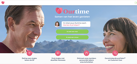 Ourtime-50plus Voorbeeld website
