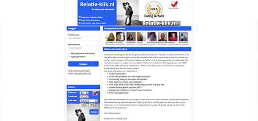 Relatie-Klik screenshot website