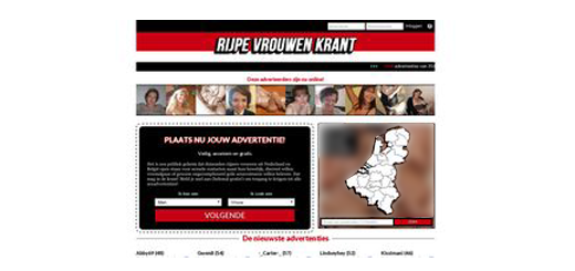 Rijpevrouwenkrant.nl Voorbeeld website