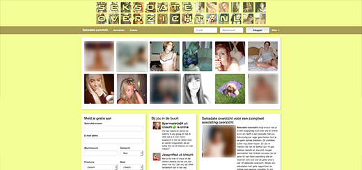 Seksdateoverzicht Voorbeeld website
