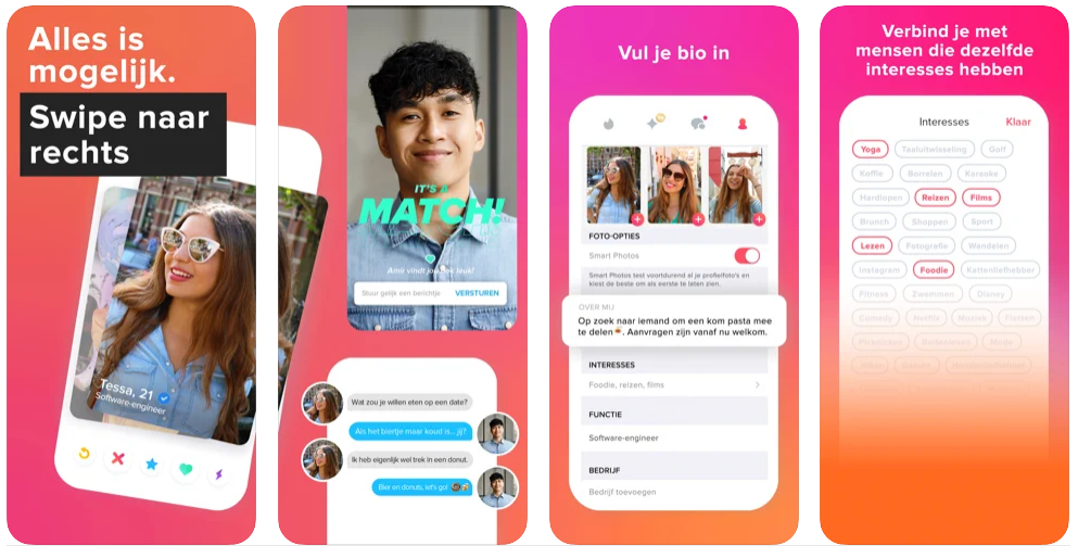 Tinder Dating App Screenshots