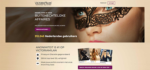 Victoriamilan.be Voorbeeld website