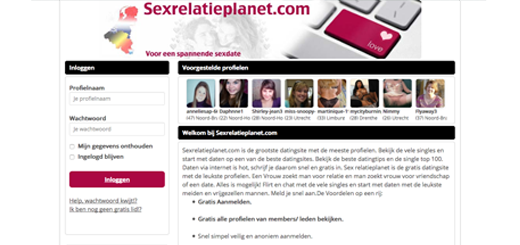Sexrelatieplanet.com Voorbeeld website