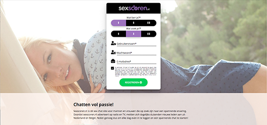 Sexscoren.nl Voorbeeld website
